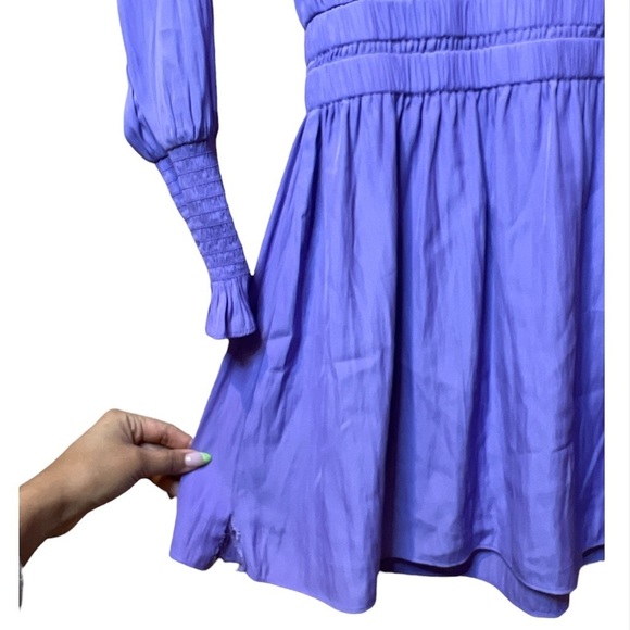 Ramy Brook Lilac with Tag Brin Tassel Tie Neck Dress XS - Picture 5 of 6